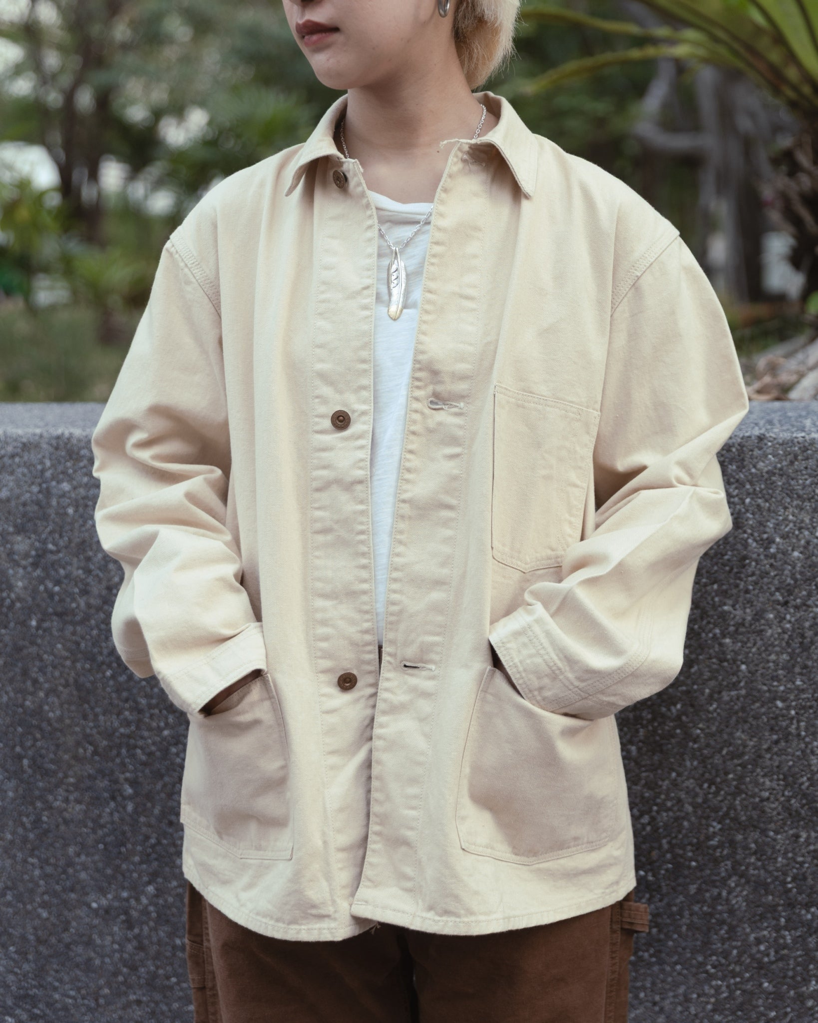 JG-11 1920s The Everyday Work Jacket - Beige