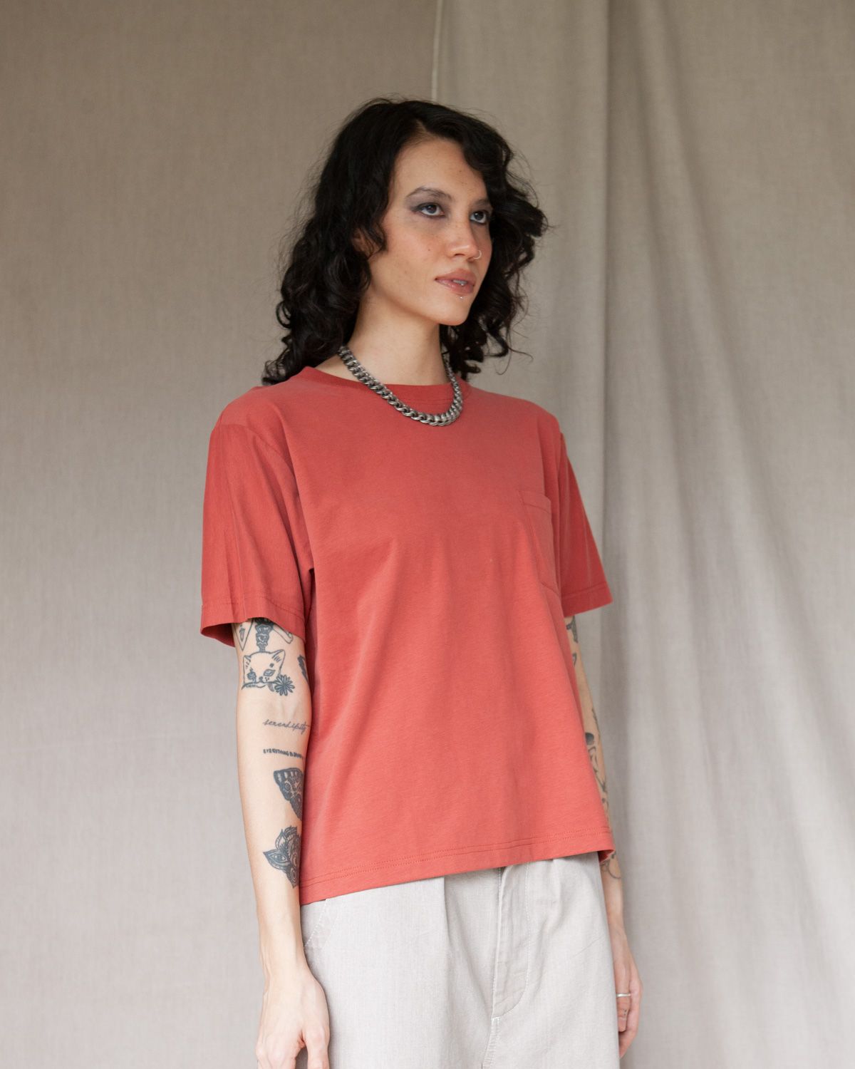 BOWL TEE - SIENNA BROWN