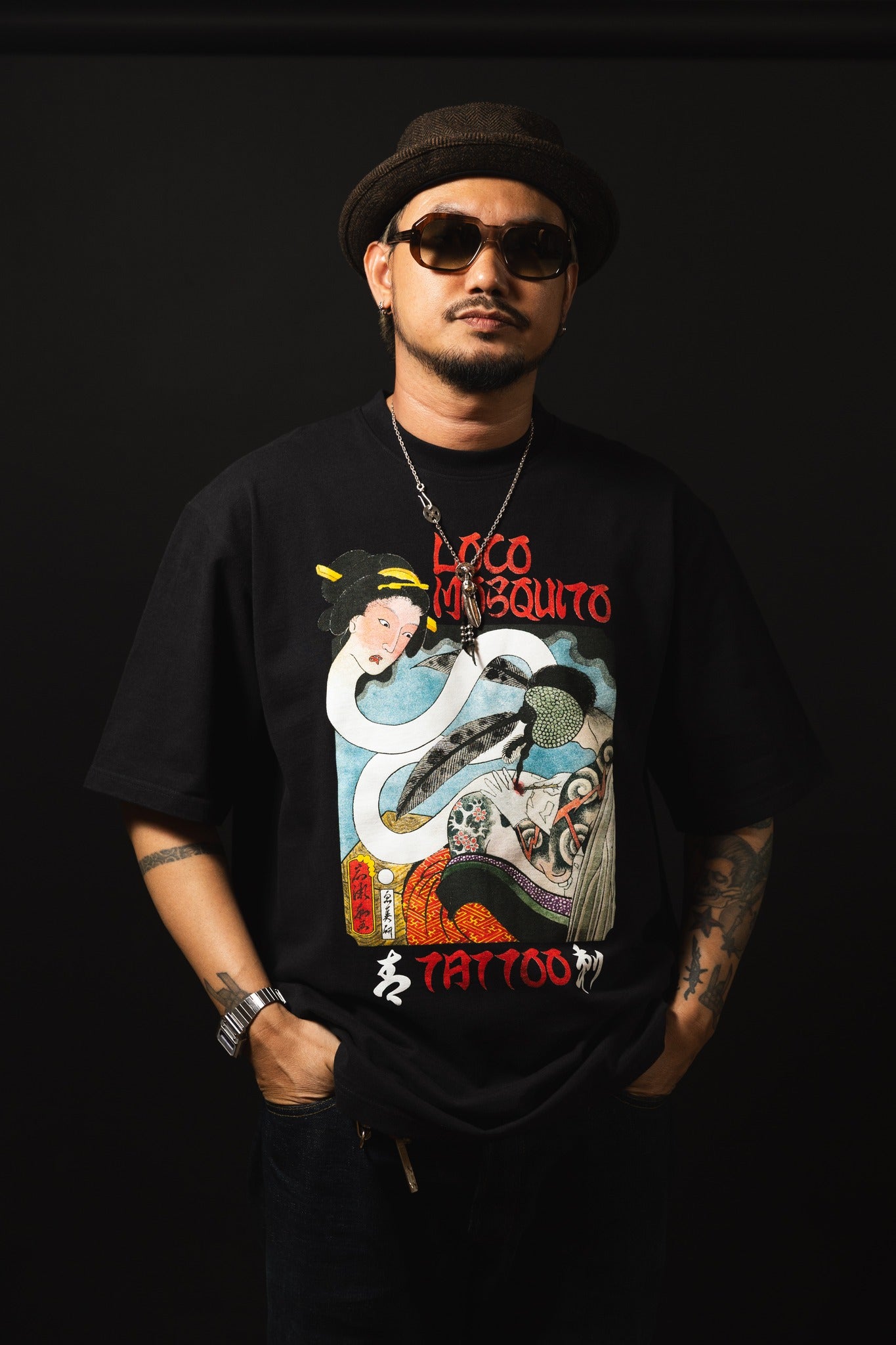 L. MOSQUITO TEBORI TEE - BLACK