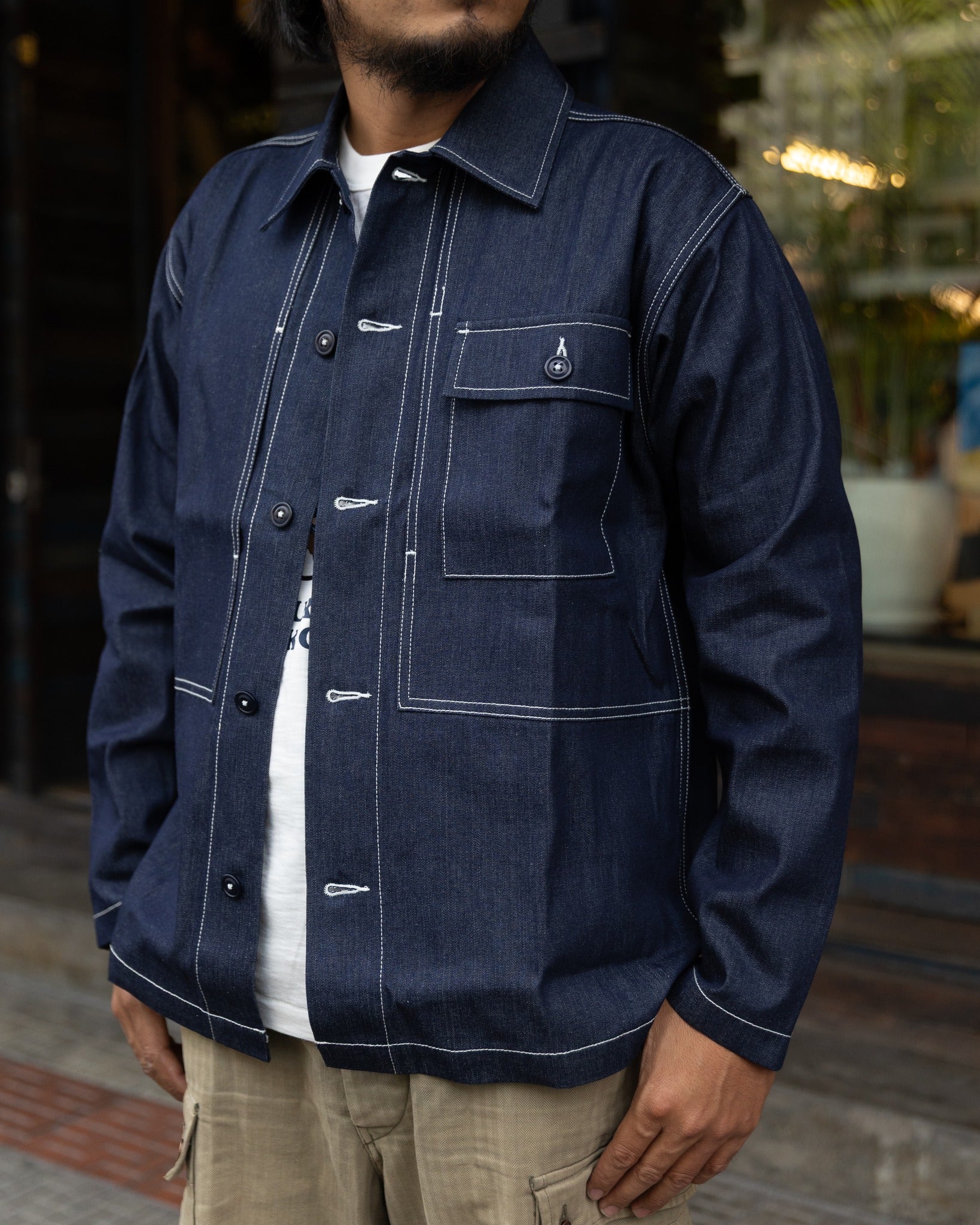 P44 UTILITY SHIRT - 9OZ DENIM