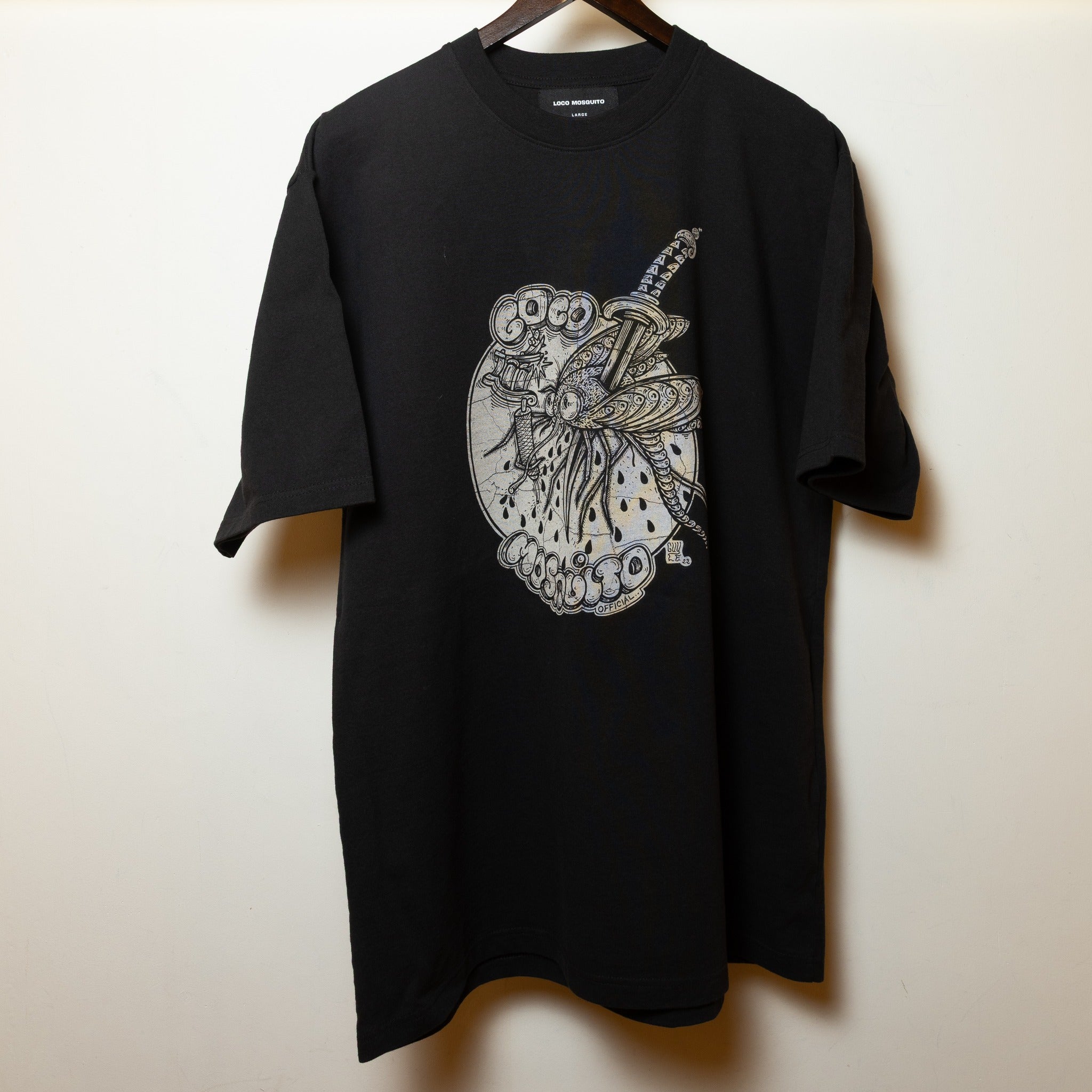 L. MOSQUITO LOGO T-SHIRT - BLACK/MULTI