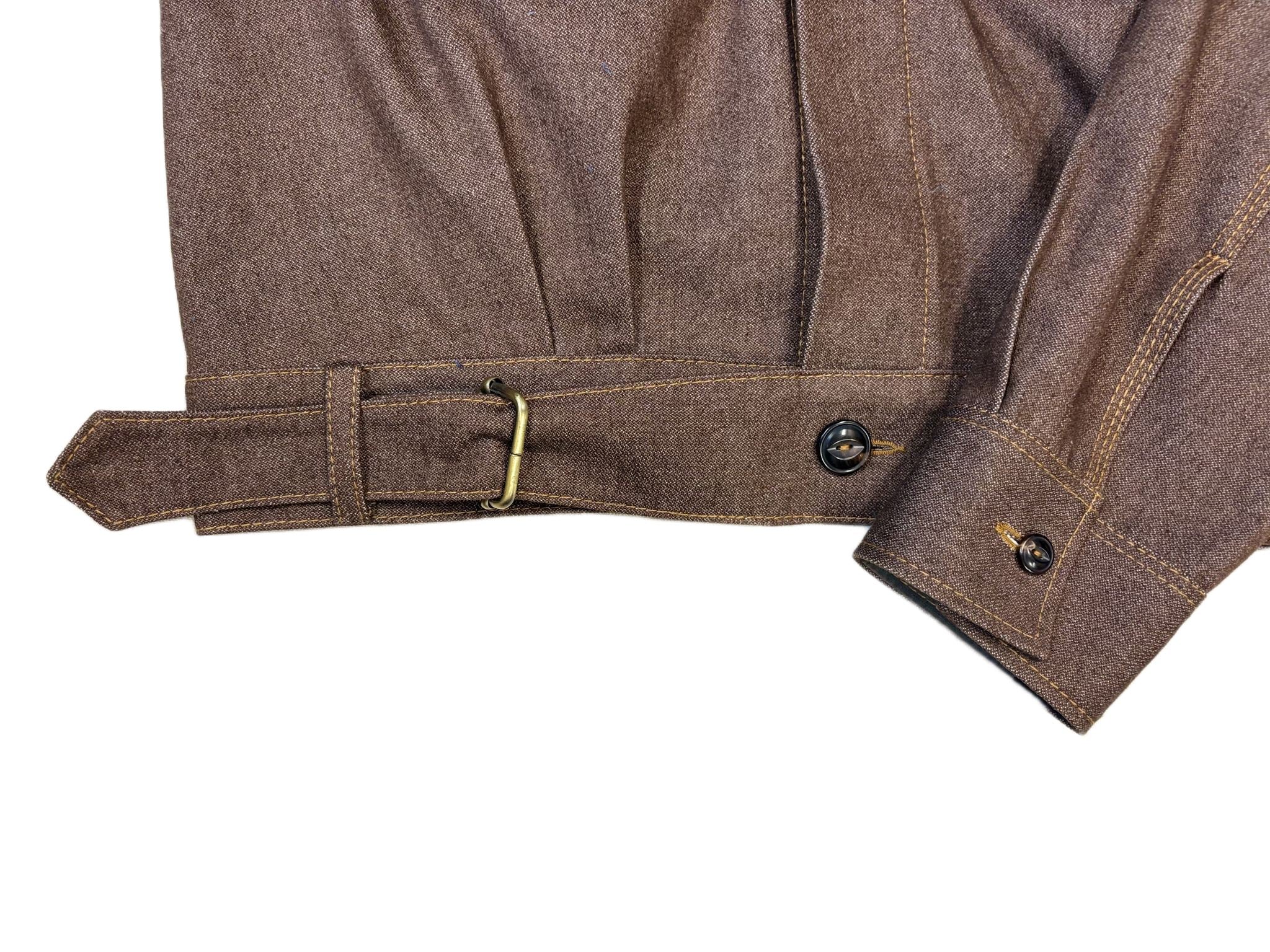 AK/PR/LOT2/JKT/028 Army Bomber Vintage Club AK Japanese selvedge - BROWN