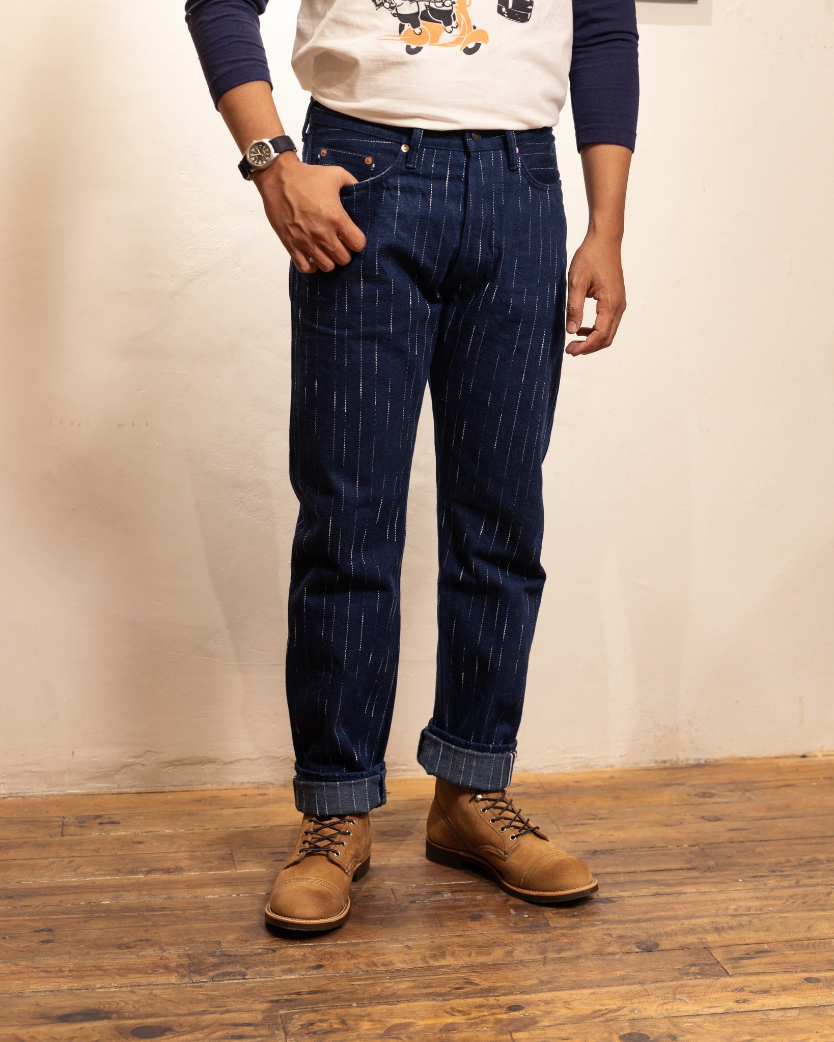 RAIN絣ジーンズ【D1885】 RAIN絣ジーンズ【D1885】 – STUDIO D'ARTISAN ONLINE STORE