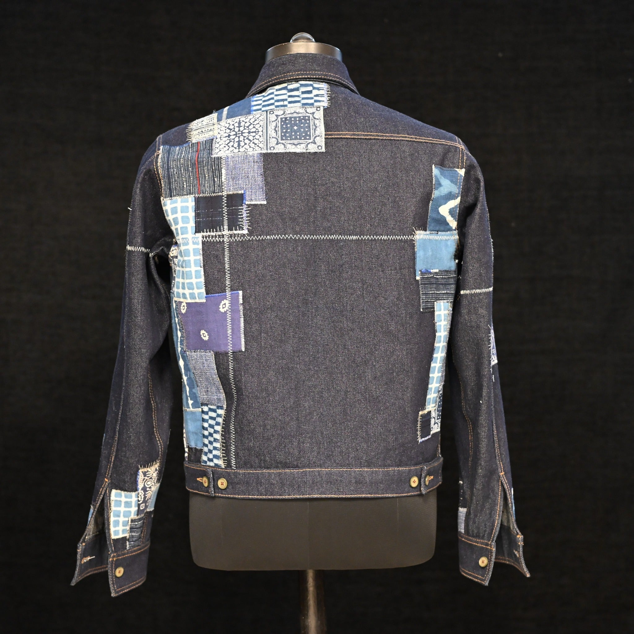 AK/PR/LOT1/JKT/014 Brando Sqd Patch Pocket Denim Jacket (Japan Selv) - INDIGO