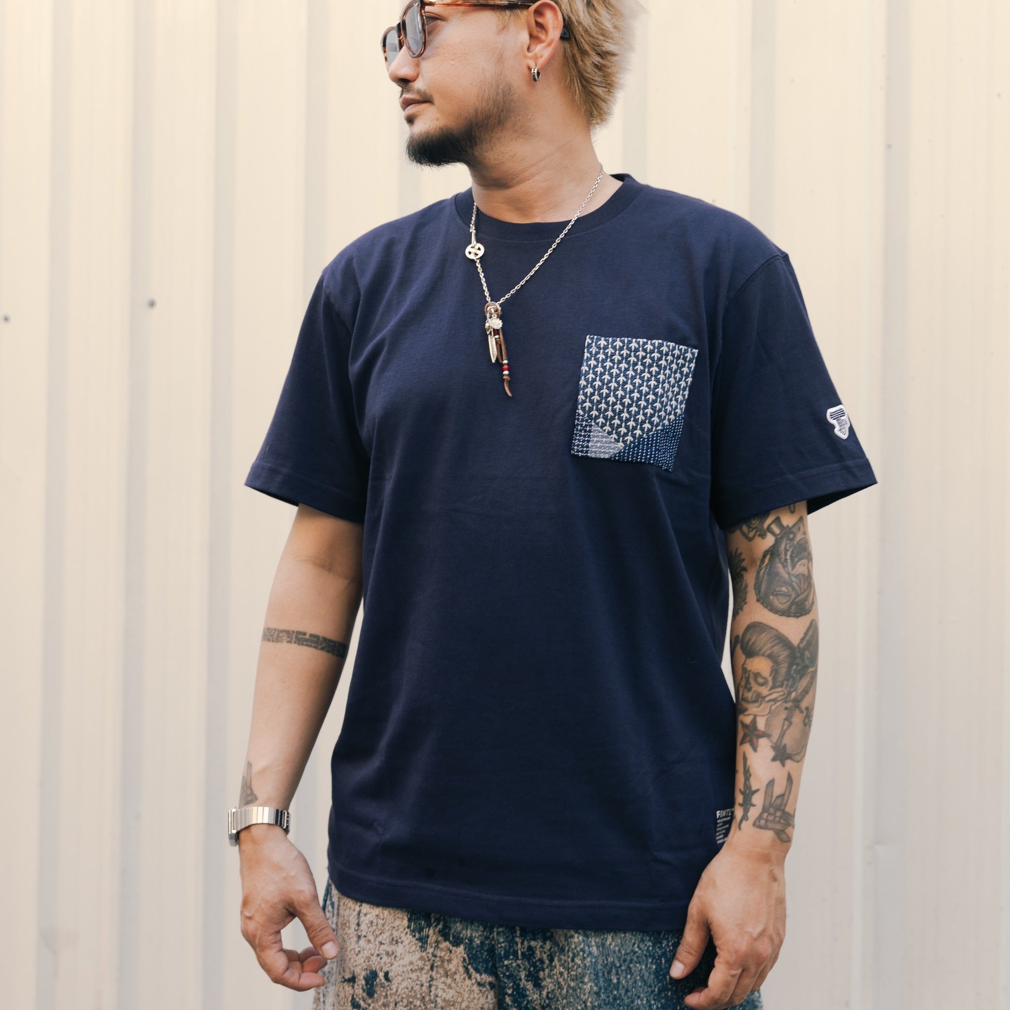 ORIGAMI TEE (FA25) - NAVY
