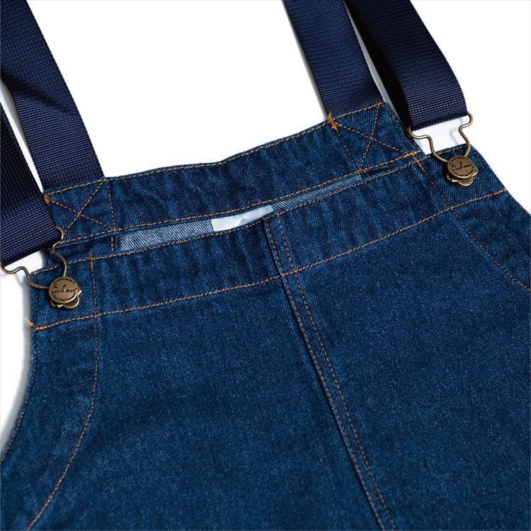 FISHERMAN'S BIB OVERALL DENIM  - NAVY