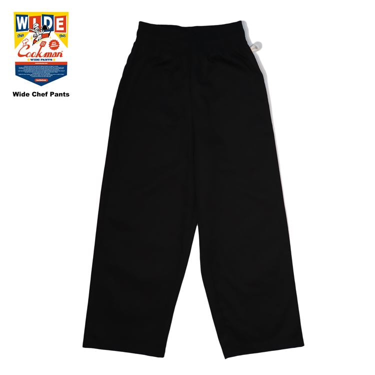 WIDE CHEF PANTS  - BLACK