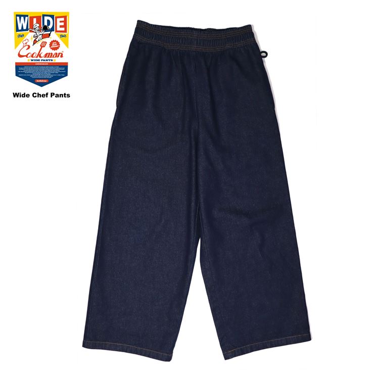 WIDE CHEF PANTS DENIM - NAVY