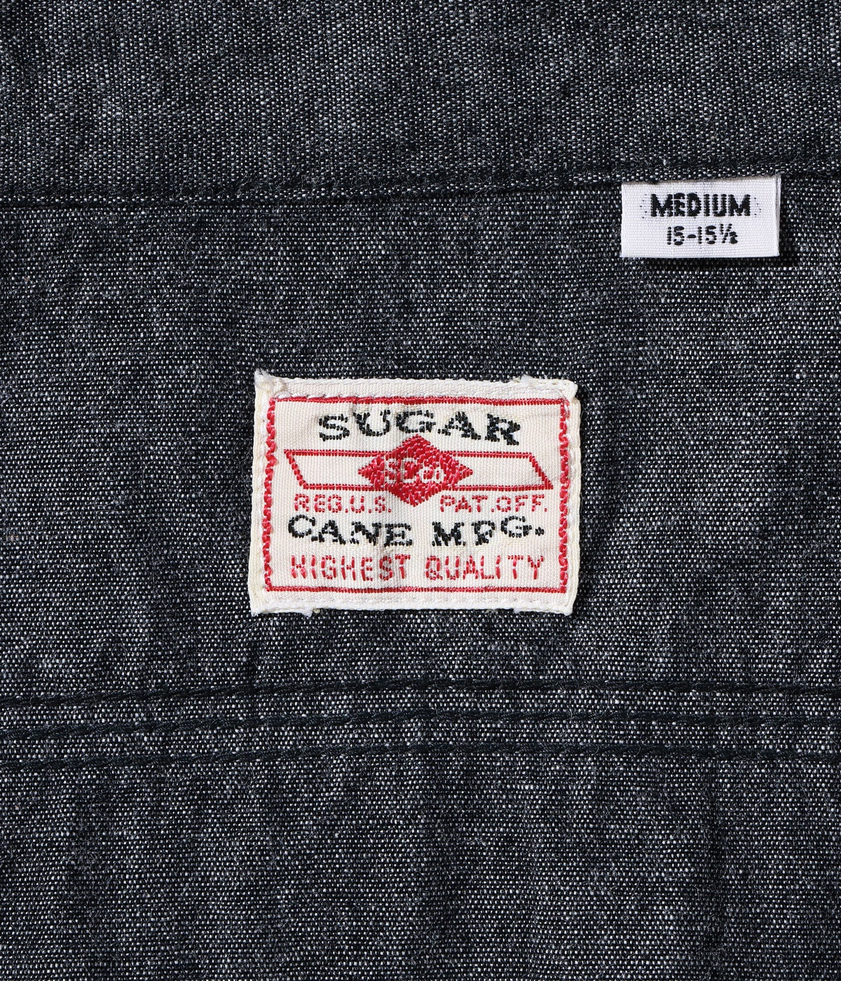 SC39307 BLACK CHAMBRAY WORK SHIRT (SHORT SLEEVE) - BLACK