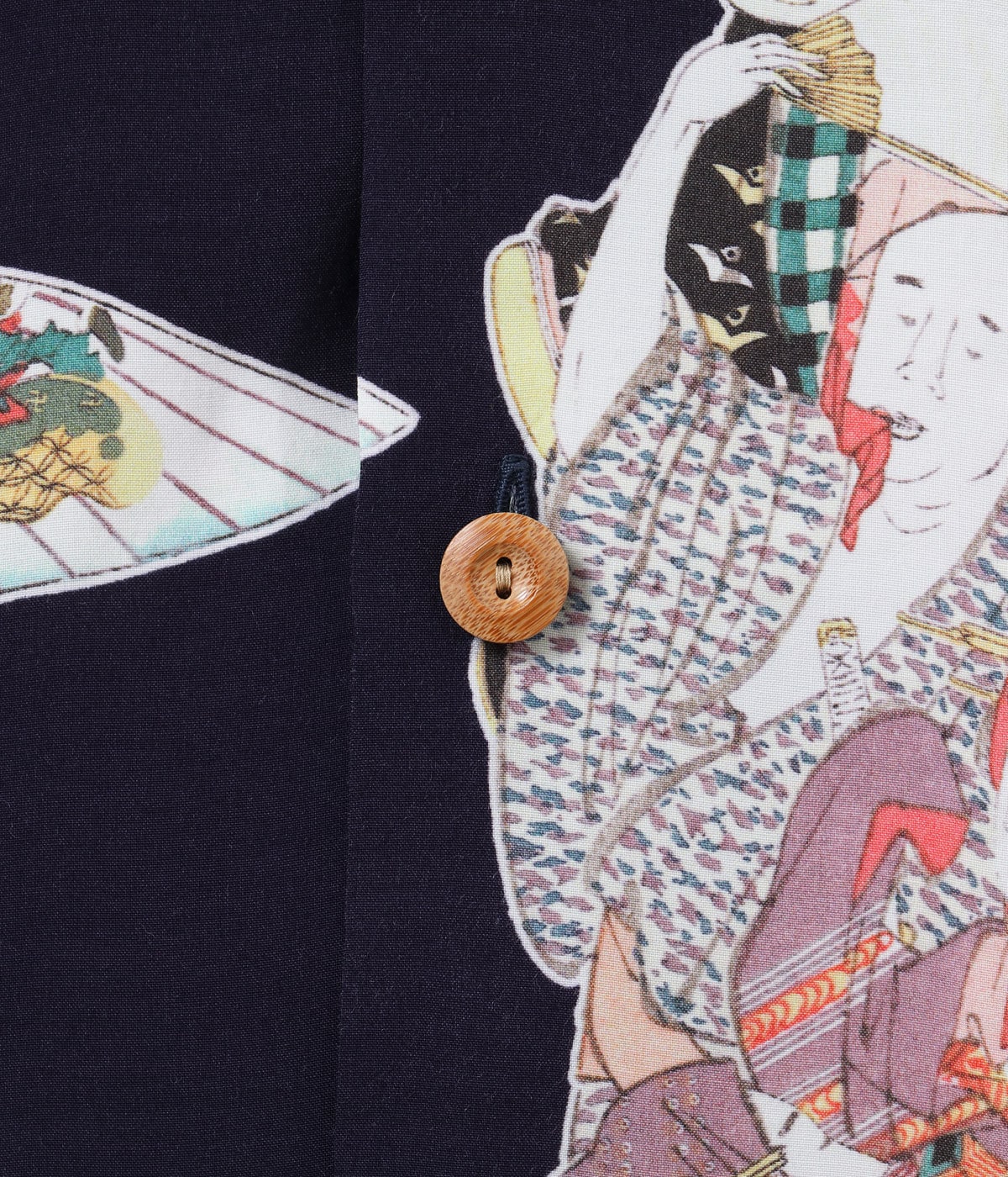 SS39655 SUN SURF × Katsushika Hokusai SPECIAL EDITION Dance - NAVY