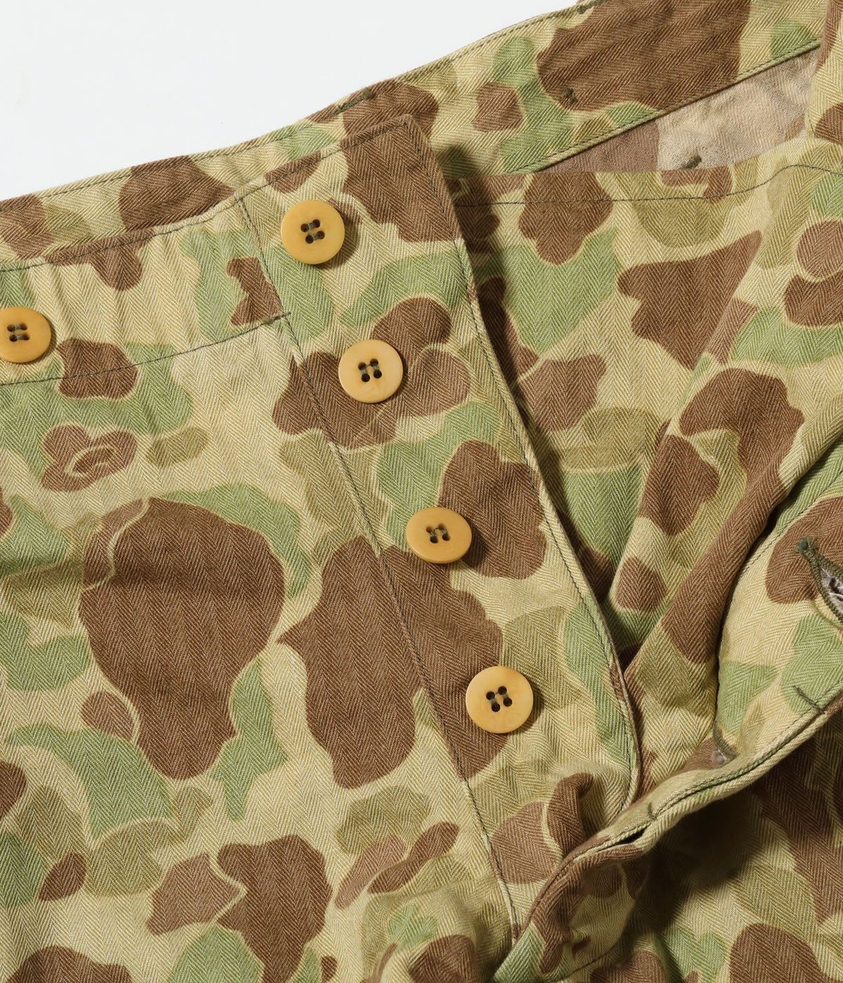 BR52660 TROUSERS, HERRINGBONE TWILL CAMOUFLAGE SHORTS - CAMOUFLAGE