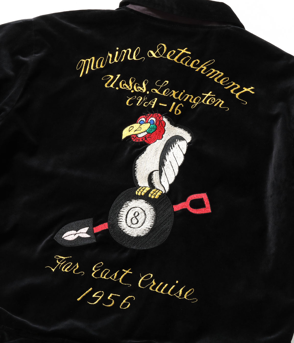 BR15917 SOUVENIR JACKET BUZZ RICKSON'S × KOSHO & CO. SPECIAL EDITION USS LEXINGTON CVA-16 - BLACK