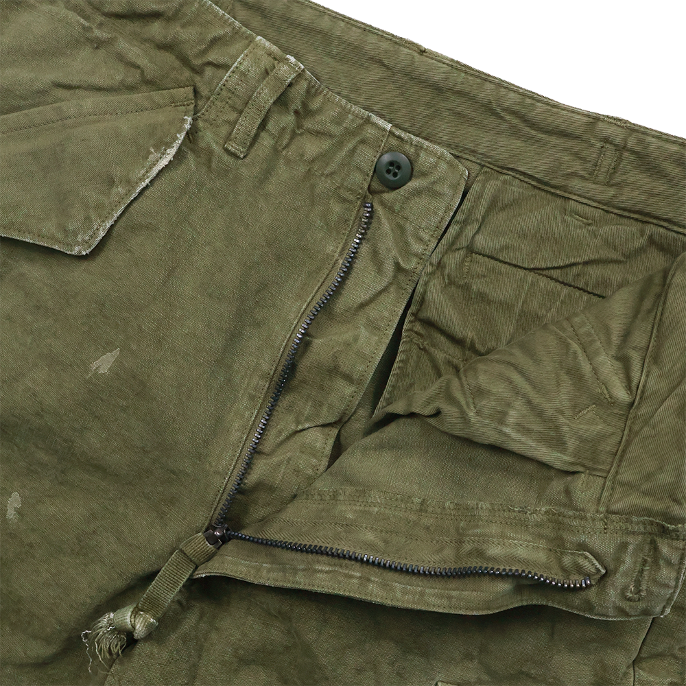 1144VE Tent Cloth Field Cargo Shorts VE (Vintage Effect) - O.D