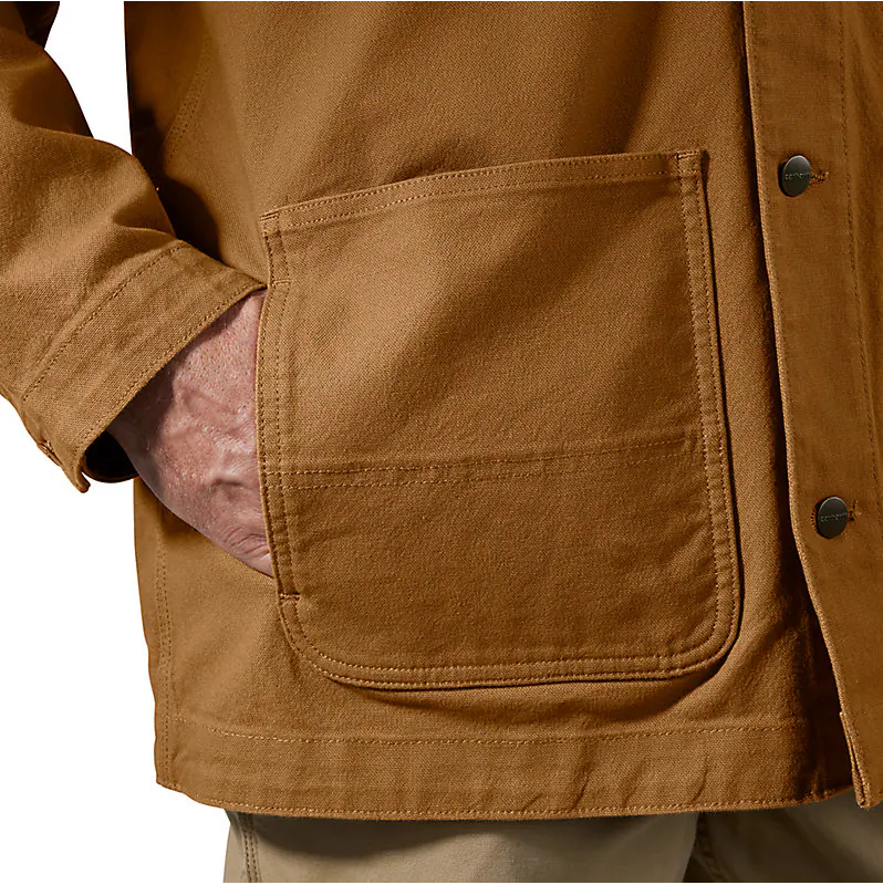 RUGGED FLEX® DUCK LOOSE FIT CHORE COAT-1 WARM RATING - CARHARTT BROWN