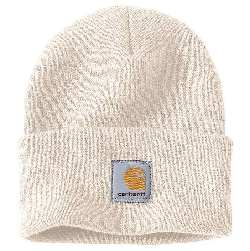 KNIT CUFFED BEANIE - WINTER WHITE