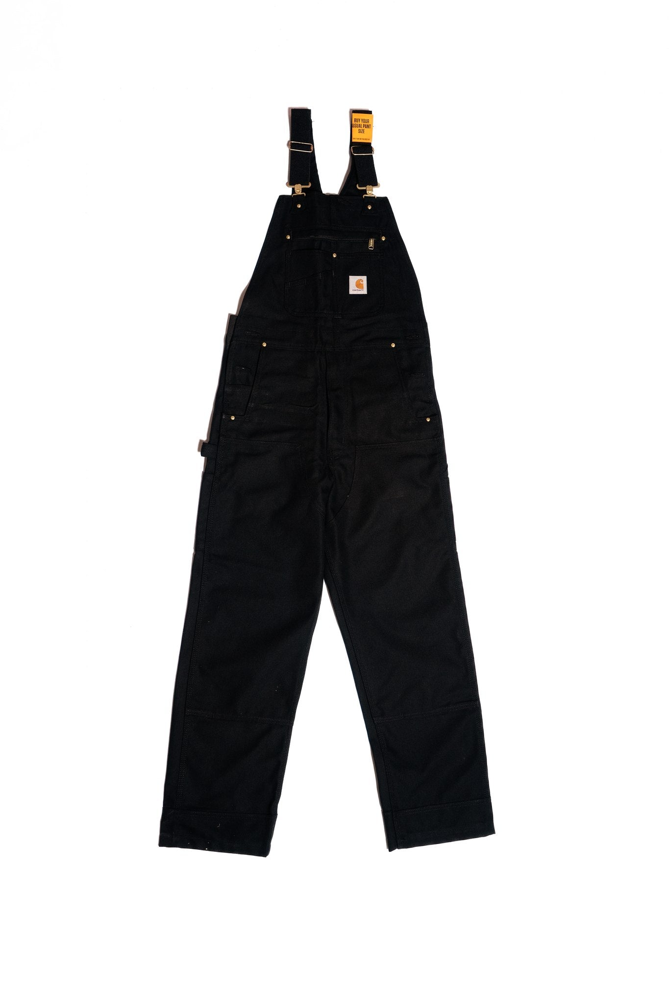 RELAXED FIT DUCK BIB OVERALL - BLACK