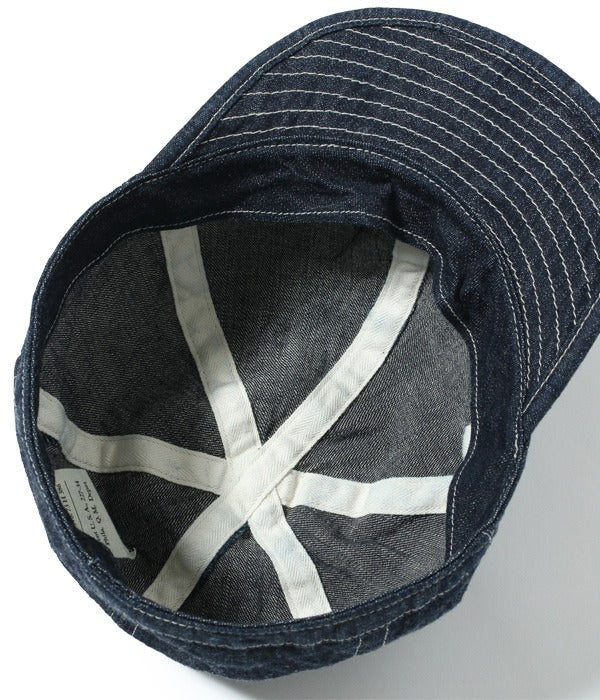 BR02308 ARMY DENIM CAP SOLID - NAVY
