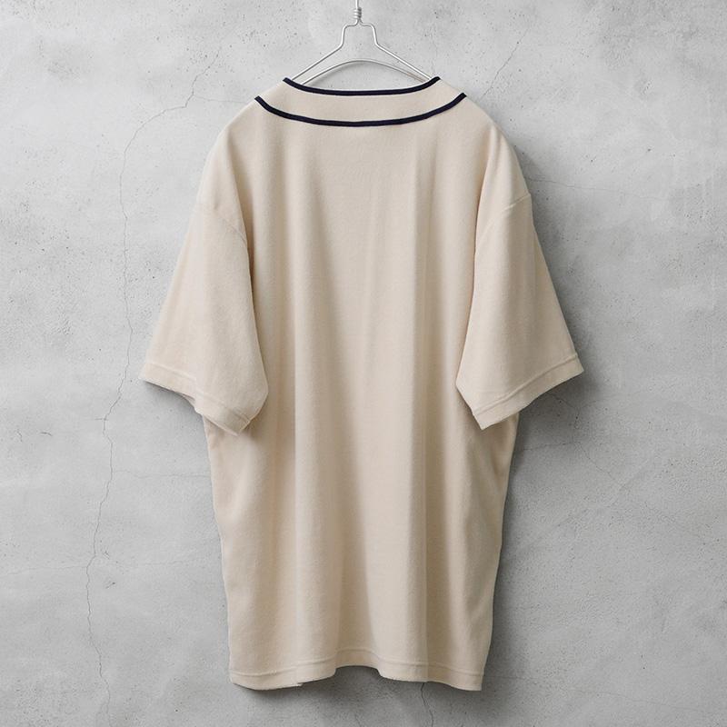 41231 PILE BASEBALL SHIRT - OFF WHITE