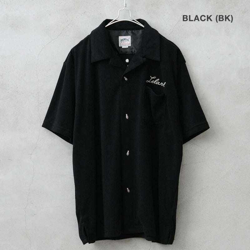 41230 PILE BOWLING SHIRT (VIETNAM) - BLACK