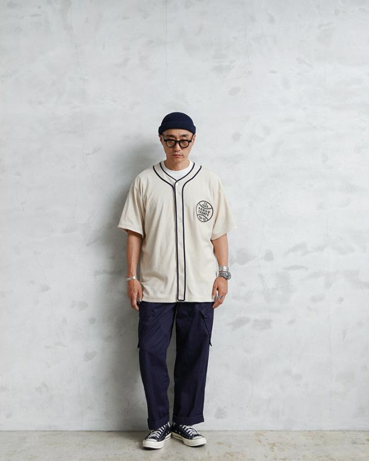 41231 PILE BASEBALL SHIRT - OFF WHITE