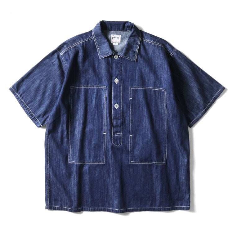 41234 PULLOVER S/S SHIRT - INDIGO