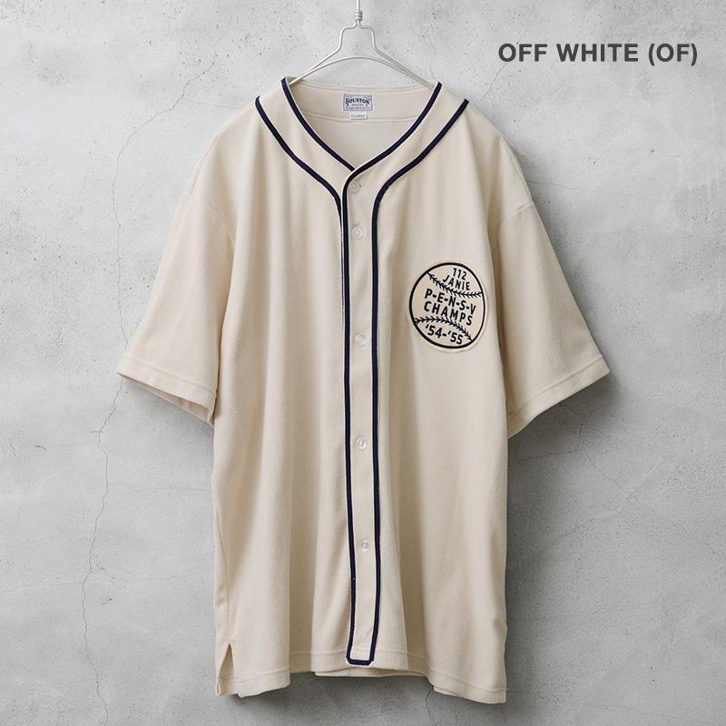 41231 PILE BASEBALL SHIRT - OFF WHITE