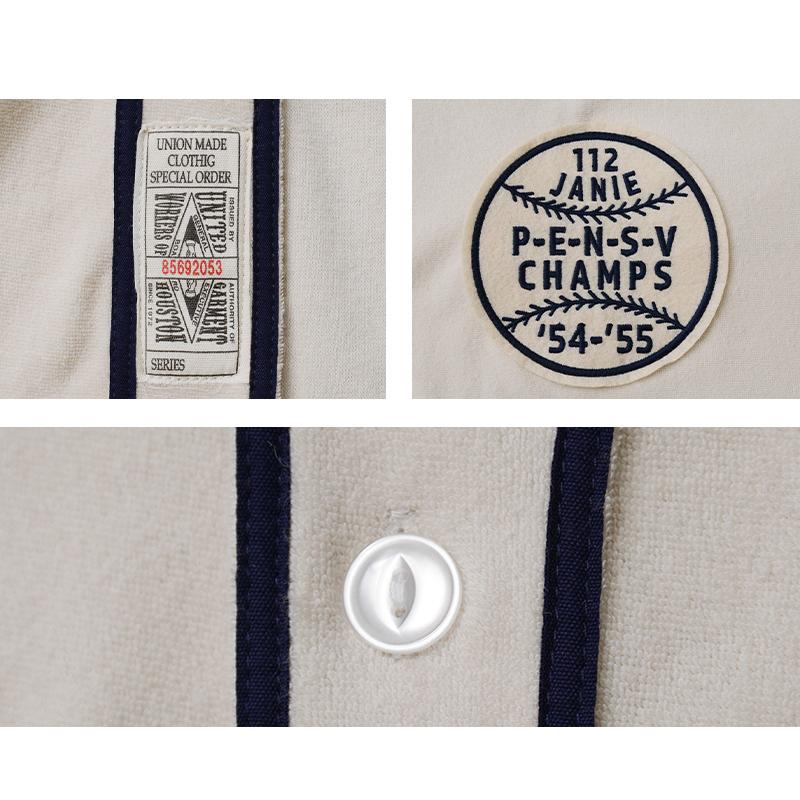 41231 PILE BASEBALL SHIRT - OFF WHITE