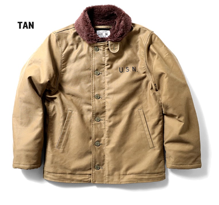 51131 ALPACA N-1 DECK JACKET - TAN