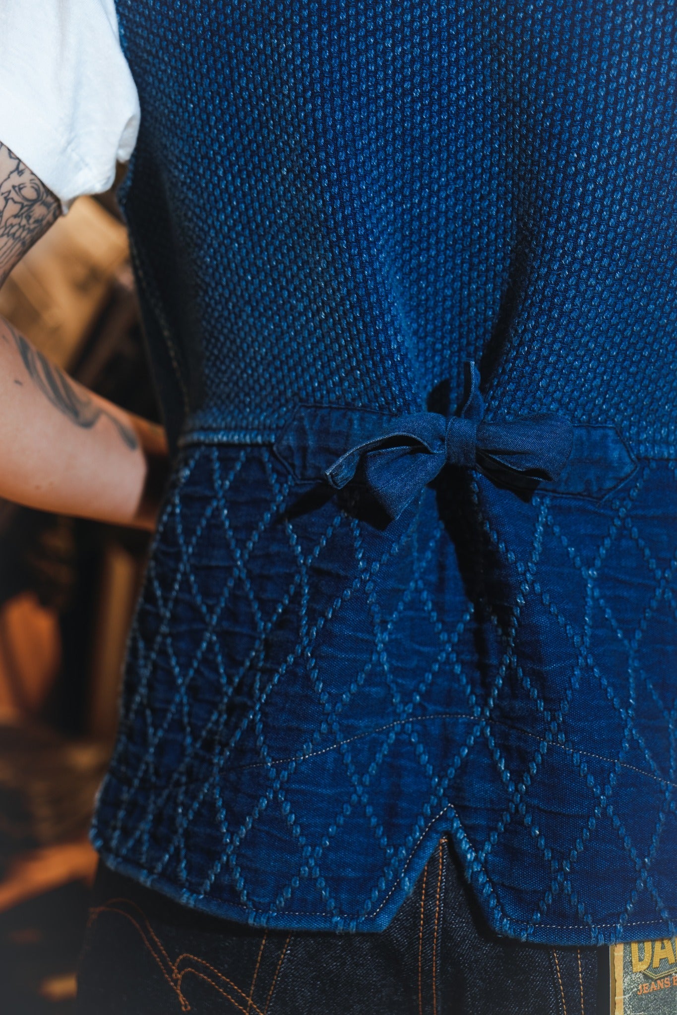 SUPER KENDO&SASHIKO VEST - INDIGO