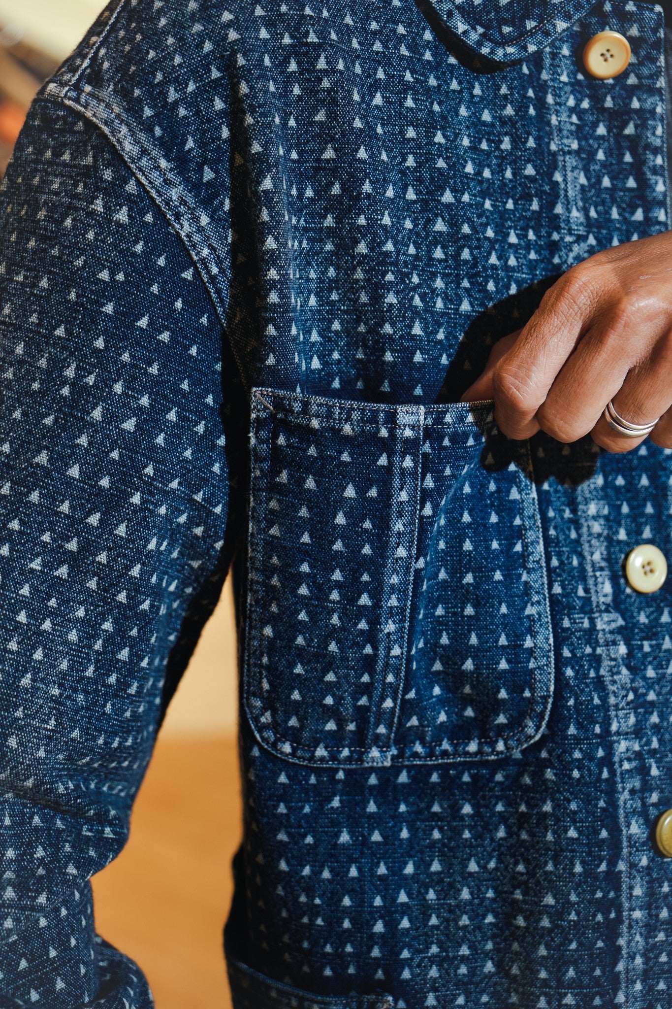 WABASH ZIMBABWE COTTON JACKET - INDIGO