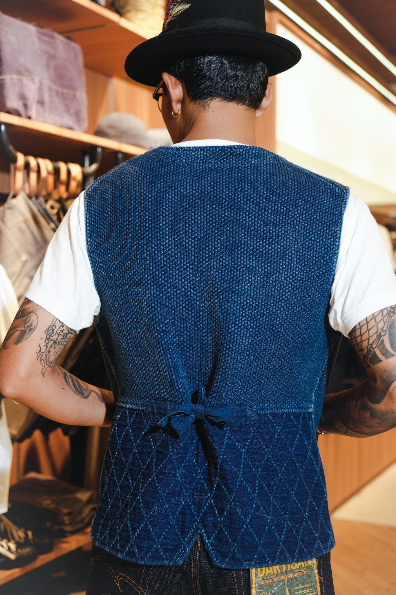 SUPER KENDO&SASHIKO VEST - INDIGO