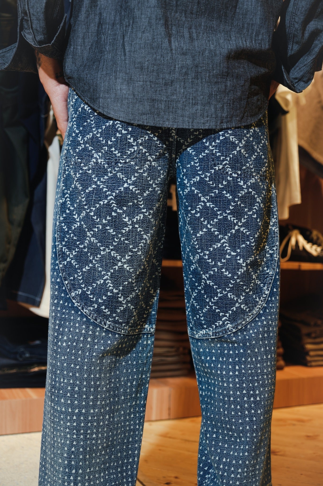 WABASH ZIMBABWE STRAIGHT-LEG PANTS - INDIGO