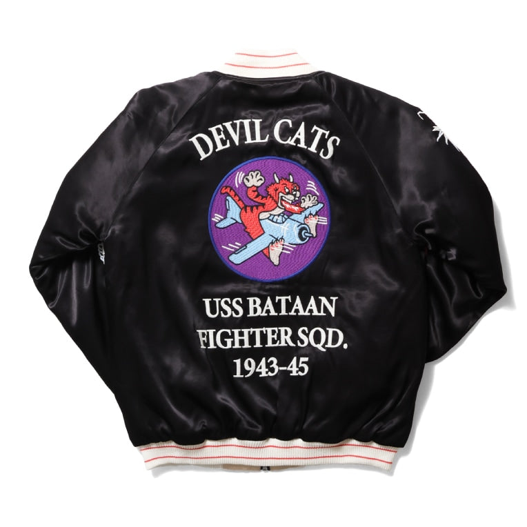 51400 SOUVENIR JACKET (DEVIL CATS) - BLACK