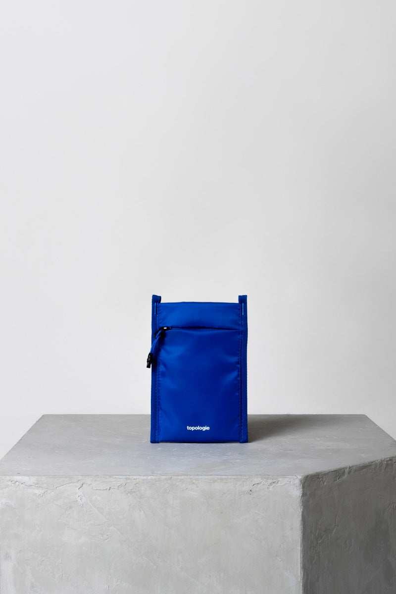 WARES BAGS PHONE SLEEVE - FUTURE BLUE SATIN