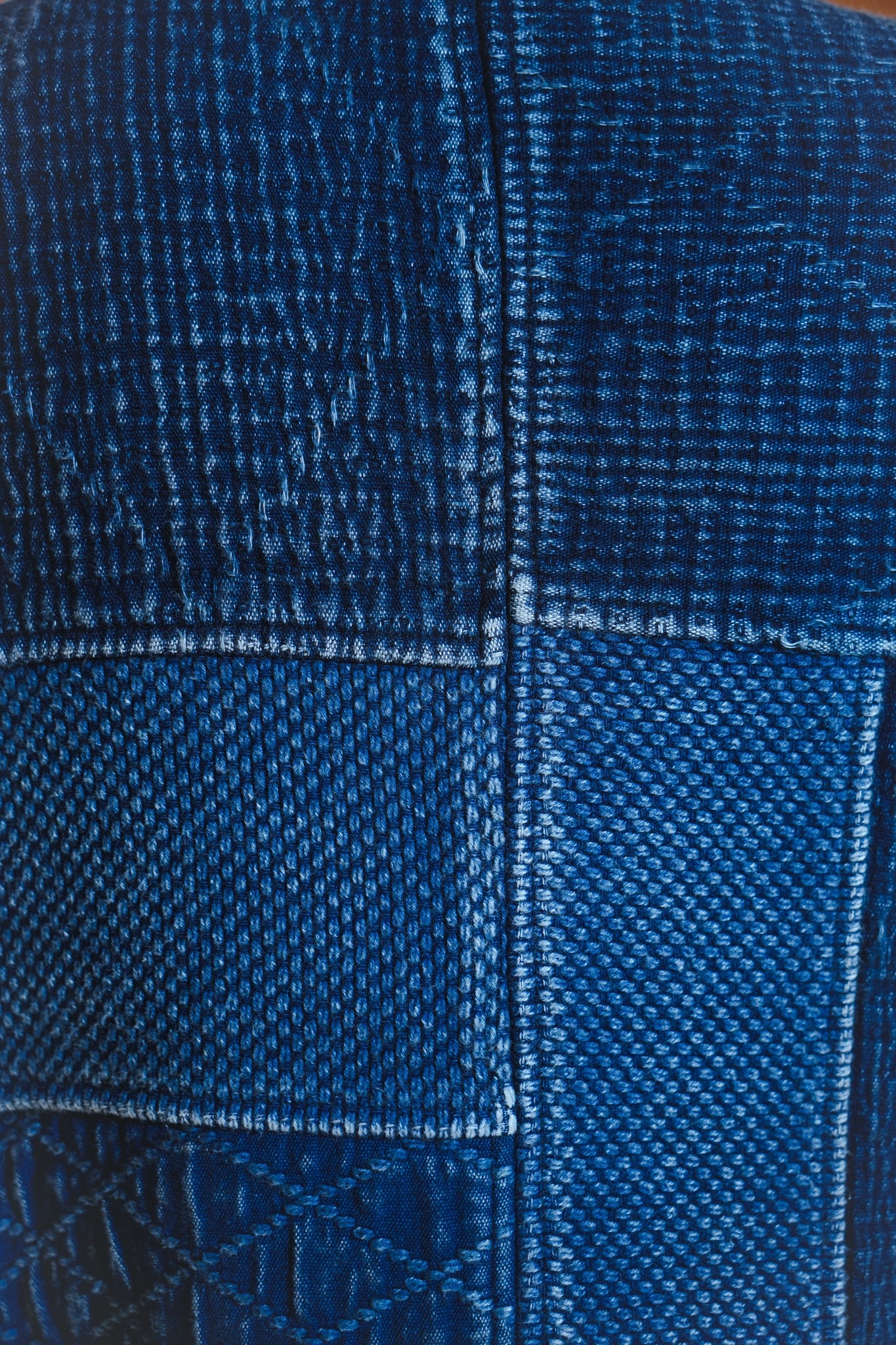 SASHIKO&KENDO LIGHT WASH FRENCH JACKET - INDIGO