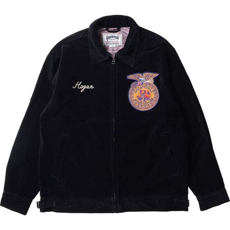 51509 COTTON VELVETEEN FFA JACKET - BLACK