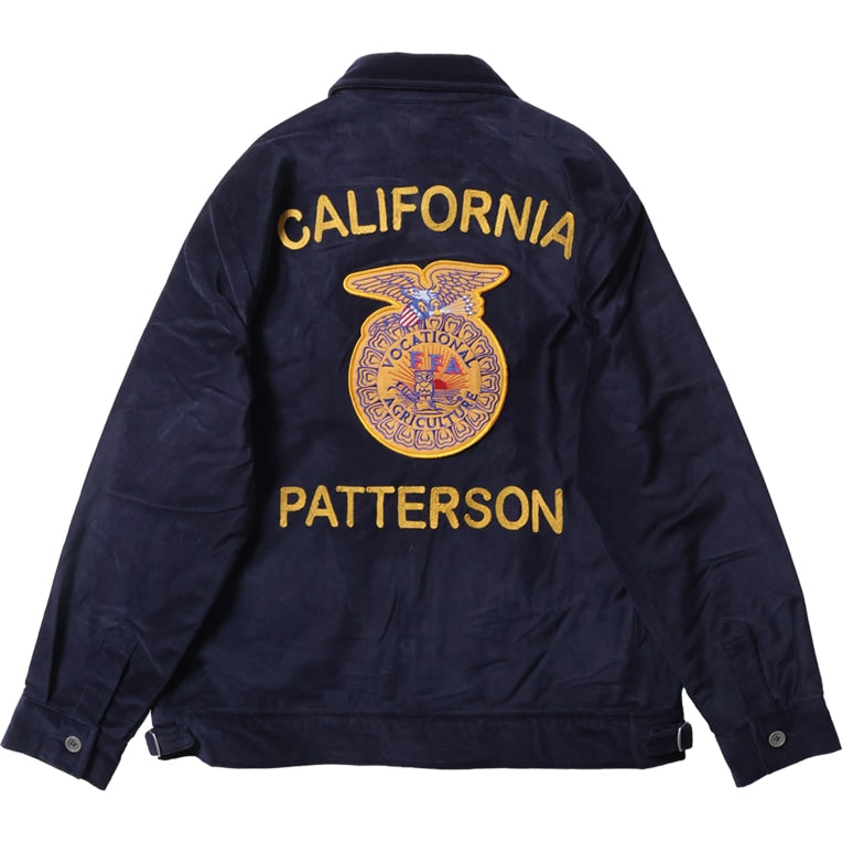 51509 COTTON VELVETEEN FFA JACKET - NAVY