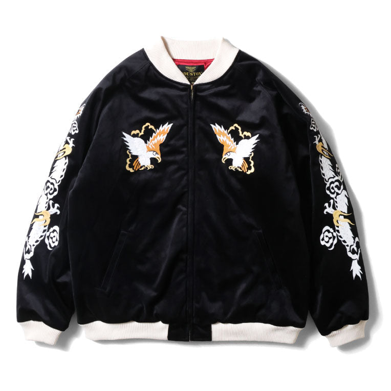 51524 VELVETEEN SOUVENIR JACKET (MAP) - BLACK