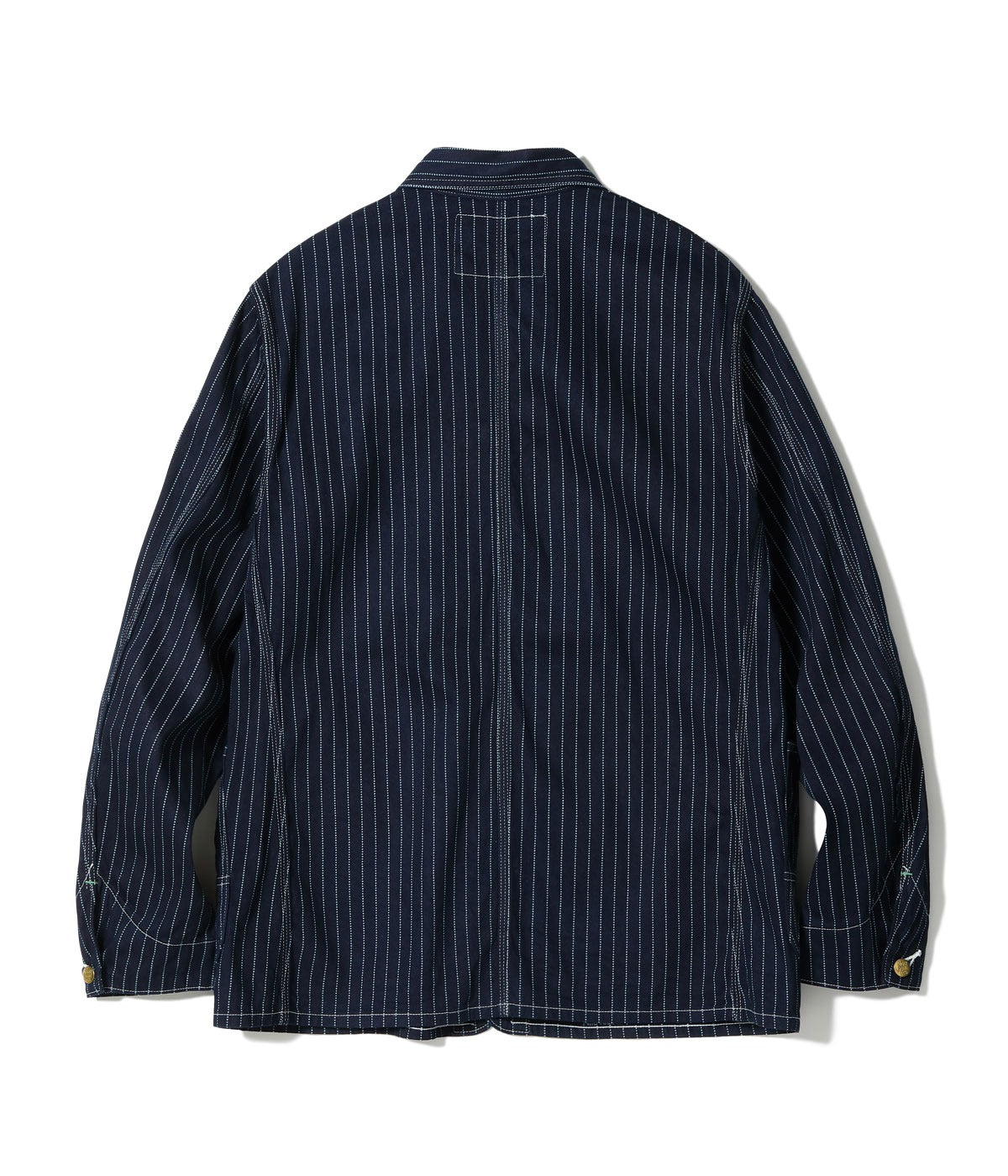 SC15658 9oz. WABASH STRIPE WORK COAT - INDIGO WABASH