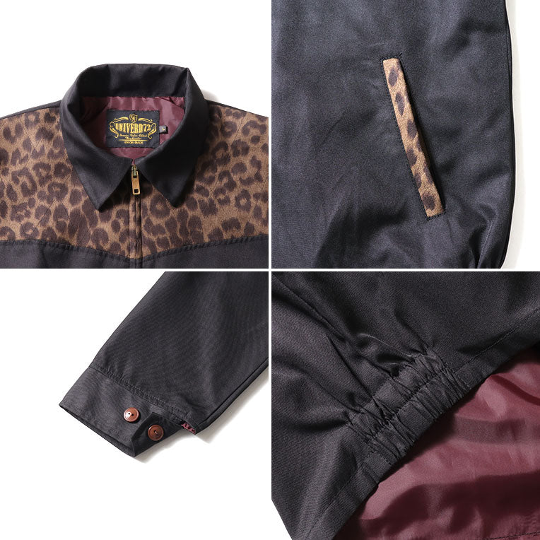 51553 SWING TOP (LEOPARD) - BLACK