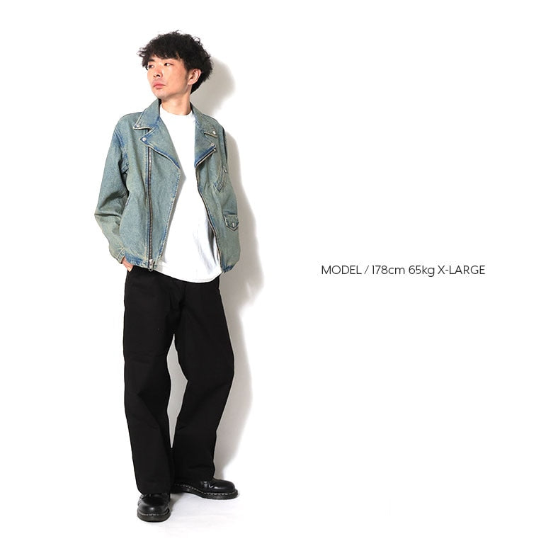 51562 DENIM DOUBLE RIDERS JACKET - INDIGO VINTAGE WASH