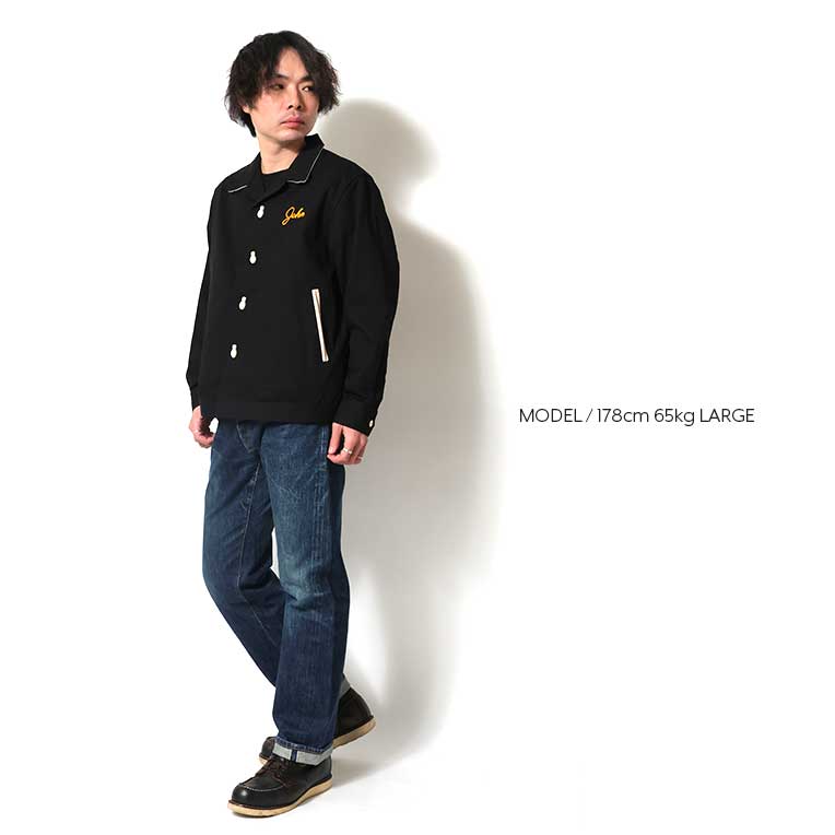 51576 BOWLING JACKET - BLACK