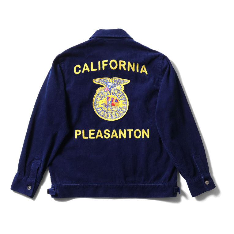 51597 INDIGO CORDUROY FFA JACKET - INDIGO ONE WASH