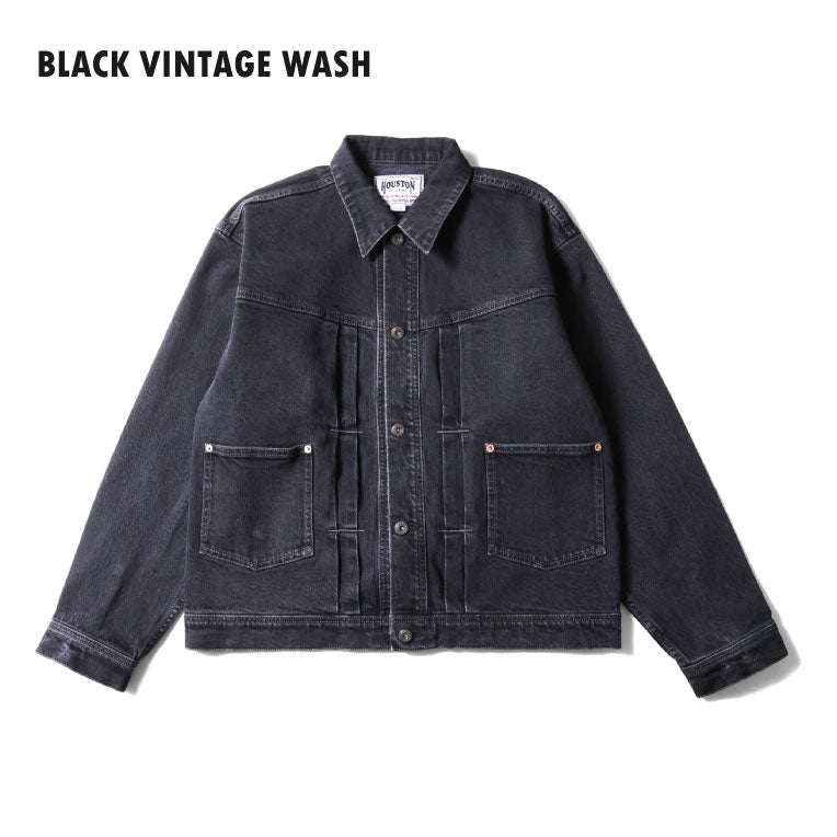 51604 CONE DENIM WW2 TYPE101 TRACK JACKET - BLACK VINTAGE WASH