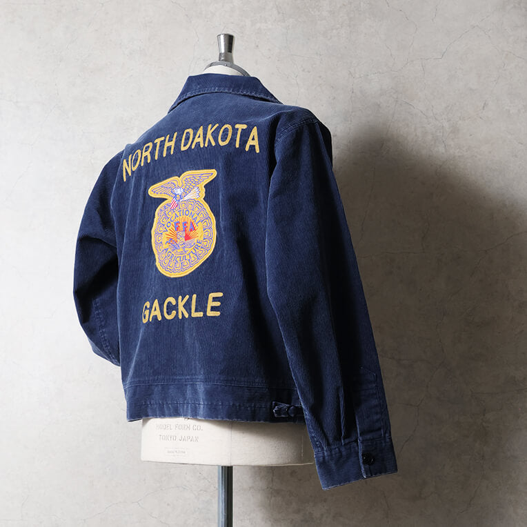 51654 WASHED CORDUROY FFA JACKET (FFA) - NAVY