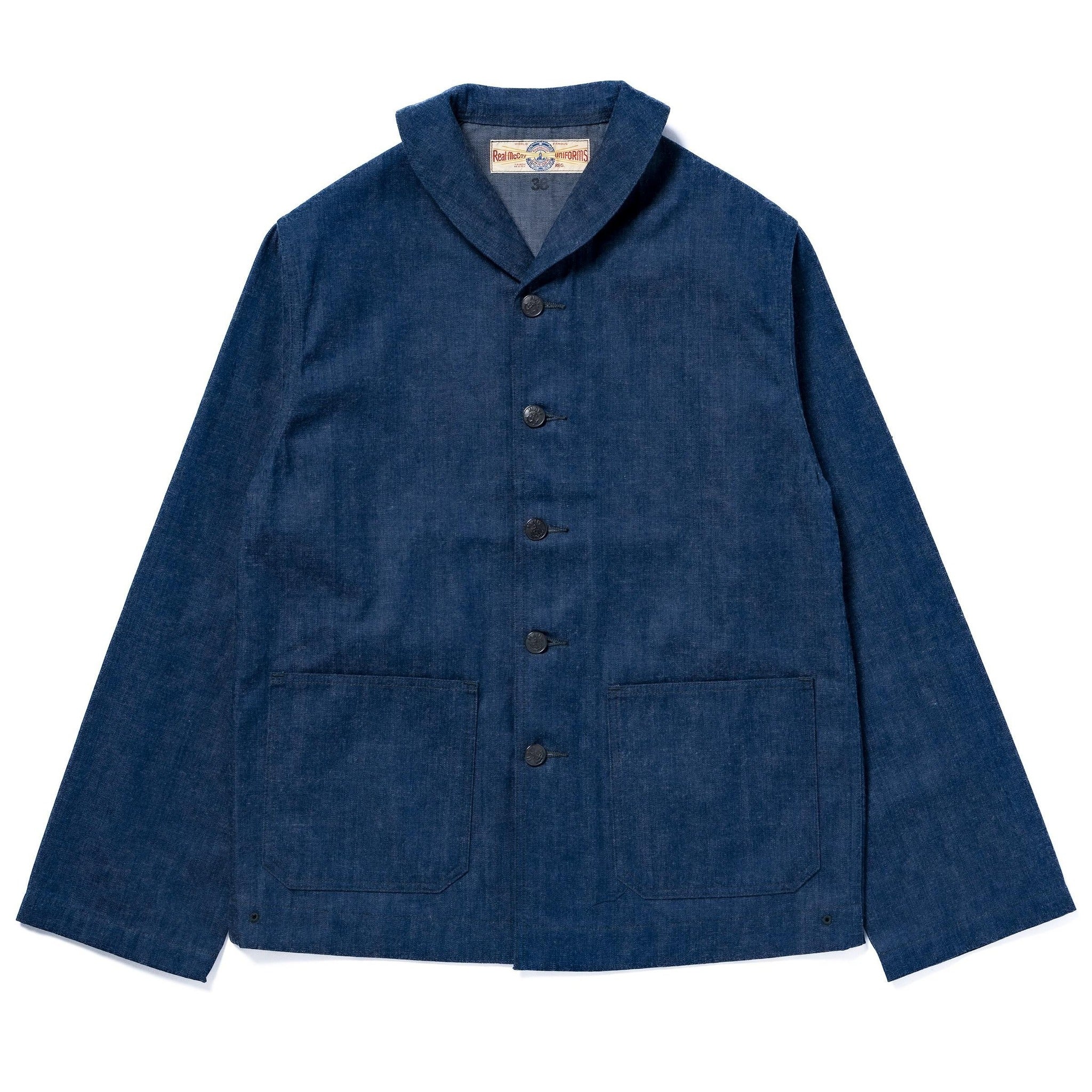 MJ23012 U.S. NAVY DENIM DUNGAREE JUMPER - INDIGO