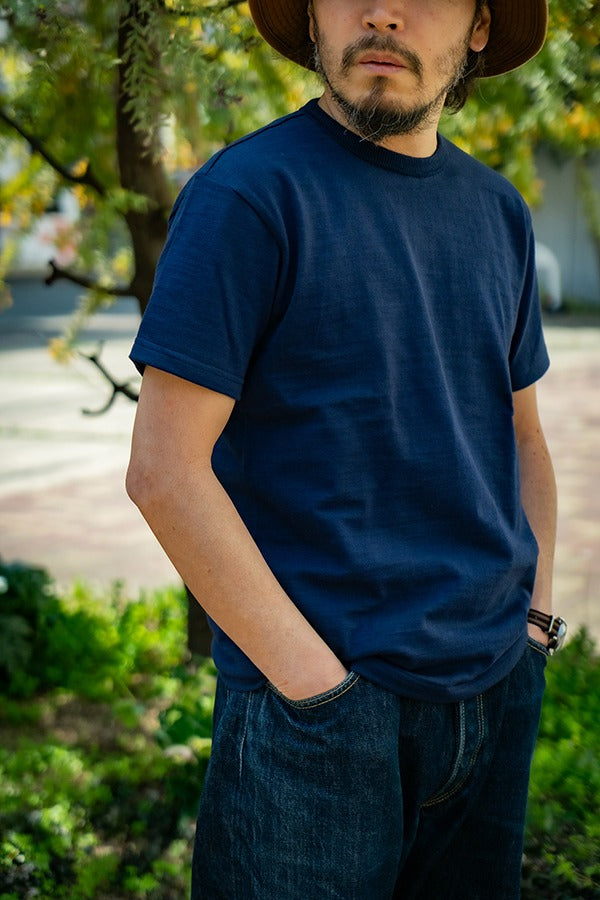 MC19010 ATHLETIC T-SHIRT / LOOP-WHEEL - NAVY