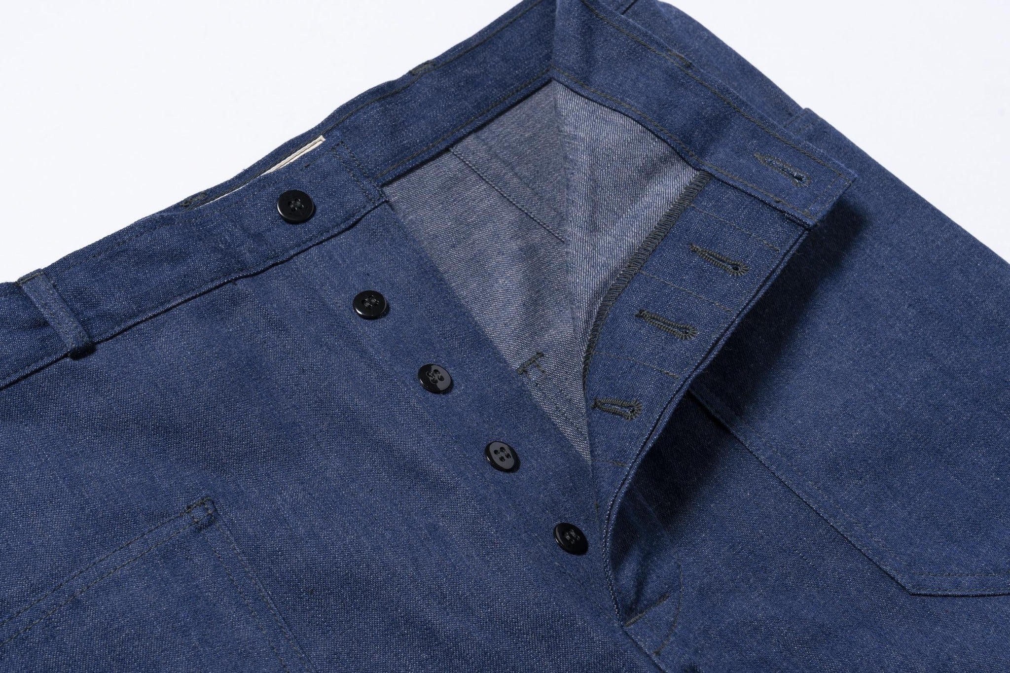 MP23007 U.S. NAVY DENIM DUNGAREE TROUSERS - INDIGO