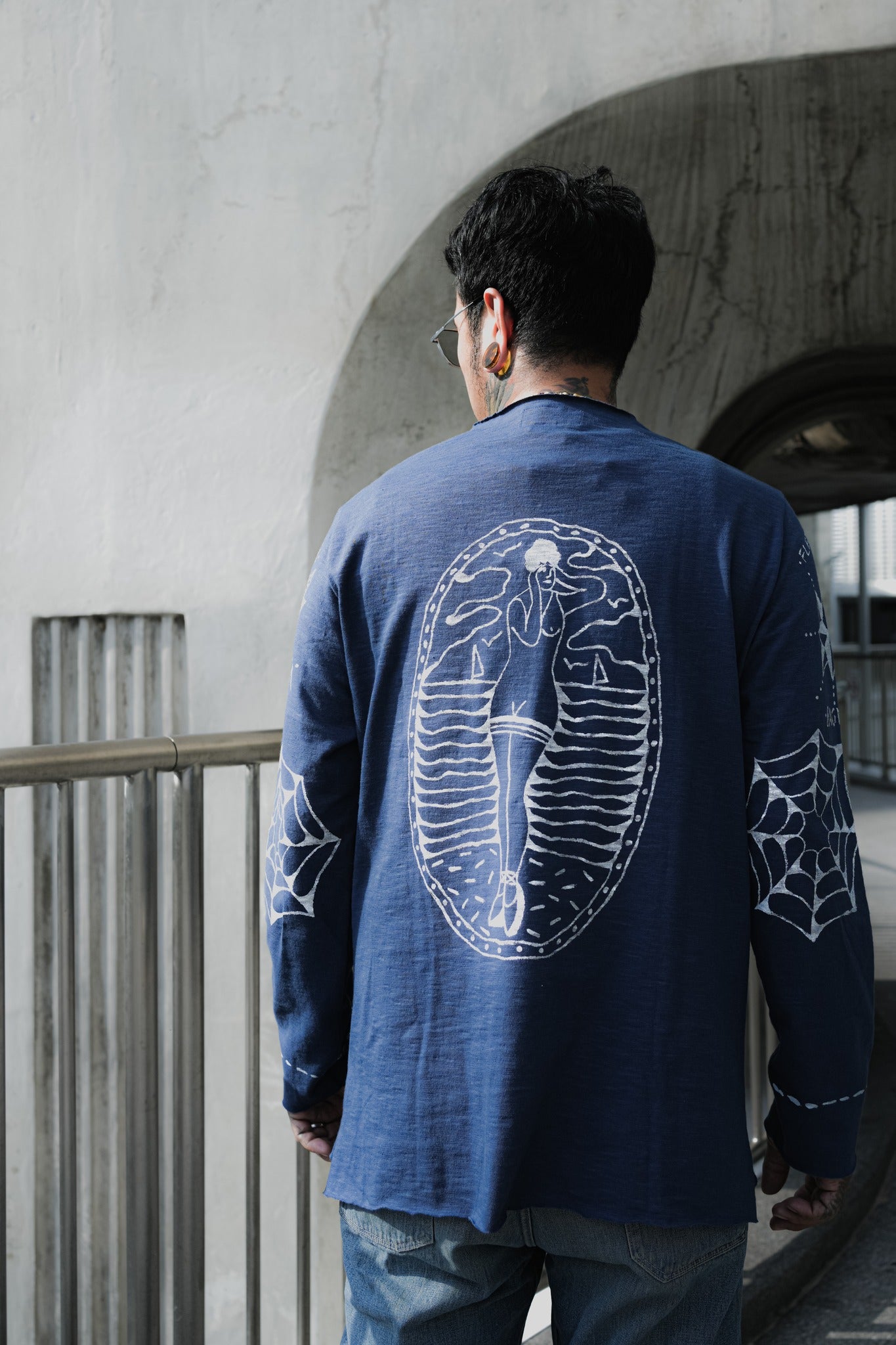 MARINIERE BOUSILLE - VIEILLE ECOLE - NAVY/WHITE