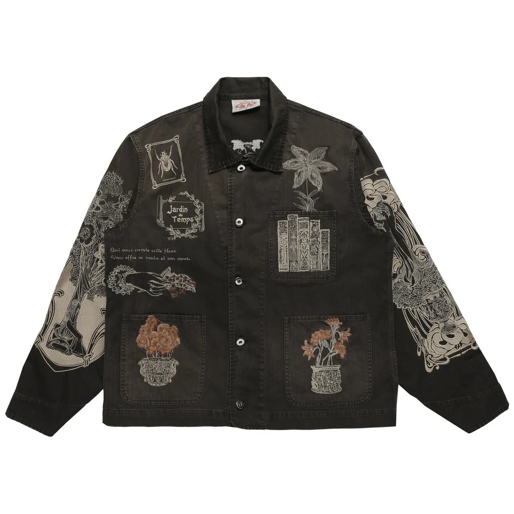 JARDIN CHORE JACKET - BLACK
